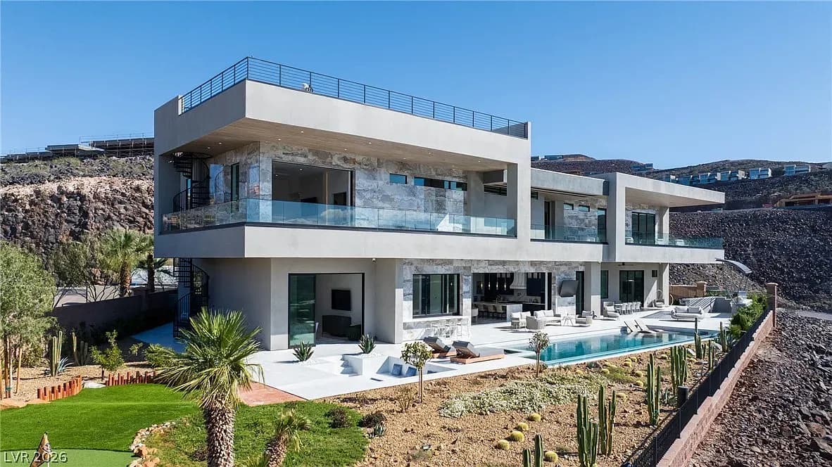 Modern MacDonald Highlands Estate with Vegas Strip Views