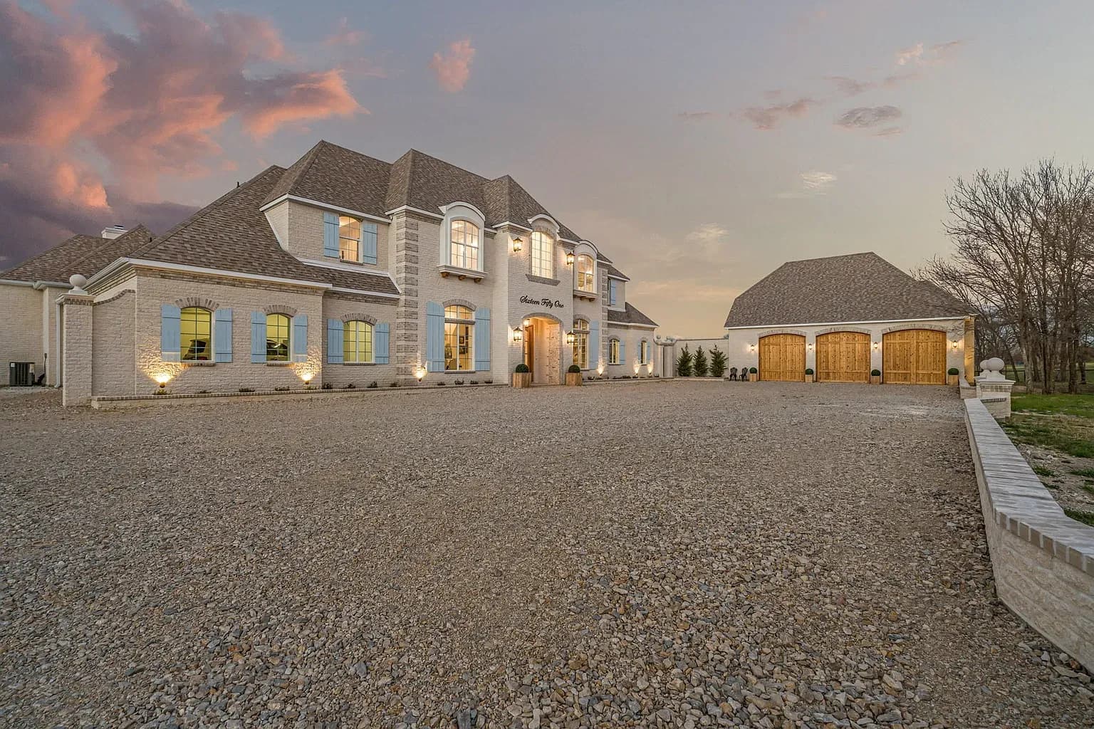 French Country Estate on 10 Gated Acres in Aledo