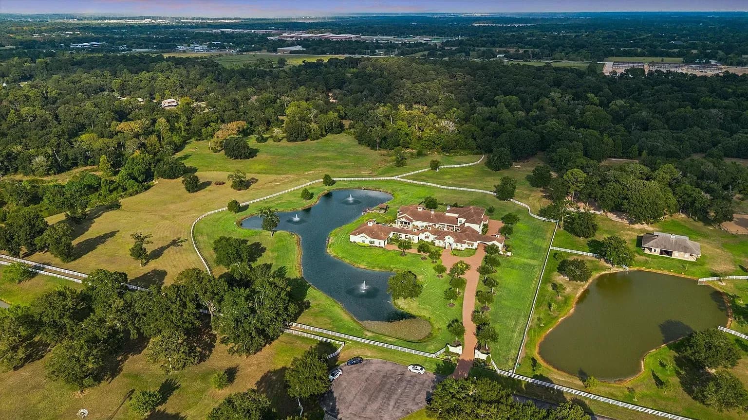 Gated 10-Acre Cypress Estate With an Indoor Pool and Lazy River