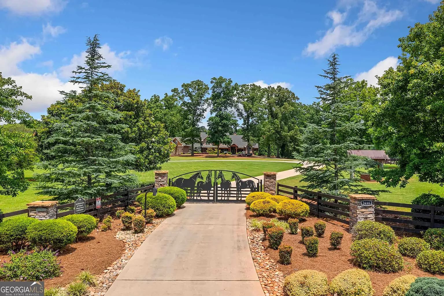 86-Acre McDonough Equestrian Compound With Rec Barn & Car Gallery